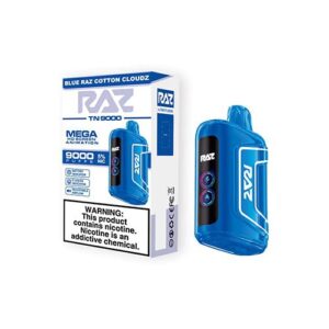 Raz TN 9000 Puffs – Blue Raz Cotton Cloudz